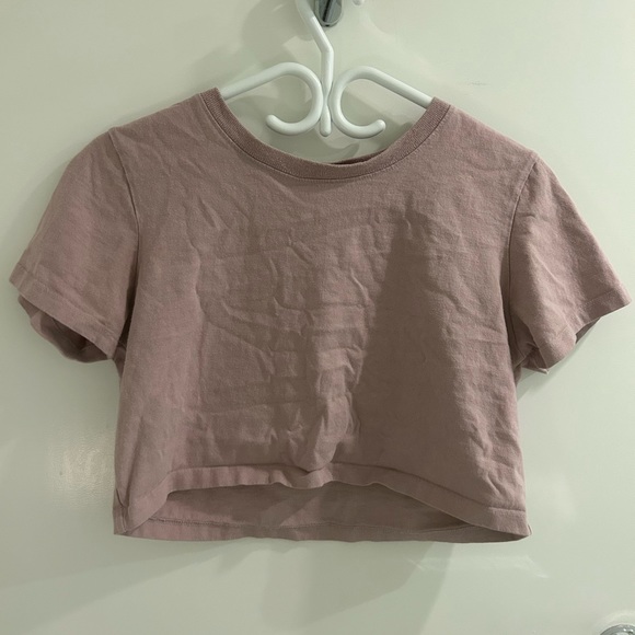 dusty pink crop top - Picture 1 of 2